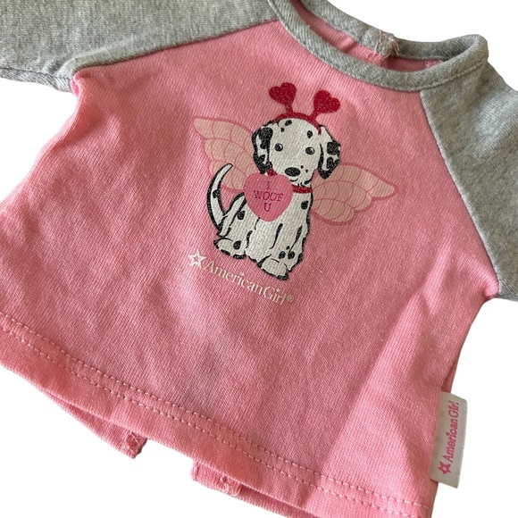 American Girl 18” Doll The Valentine Gift Tee Shirt 2015 NOS Retired 2016 Rare - Picture 2 of 10